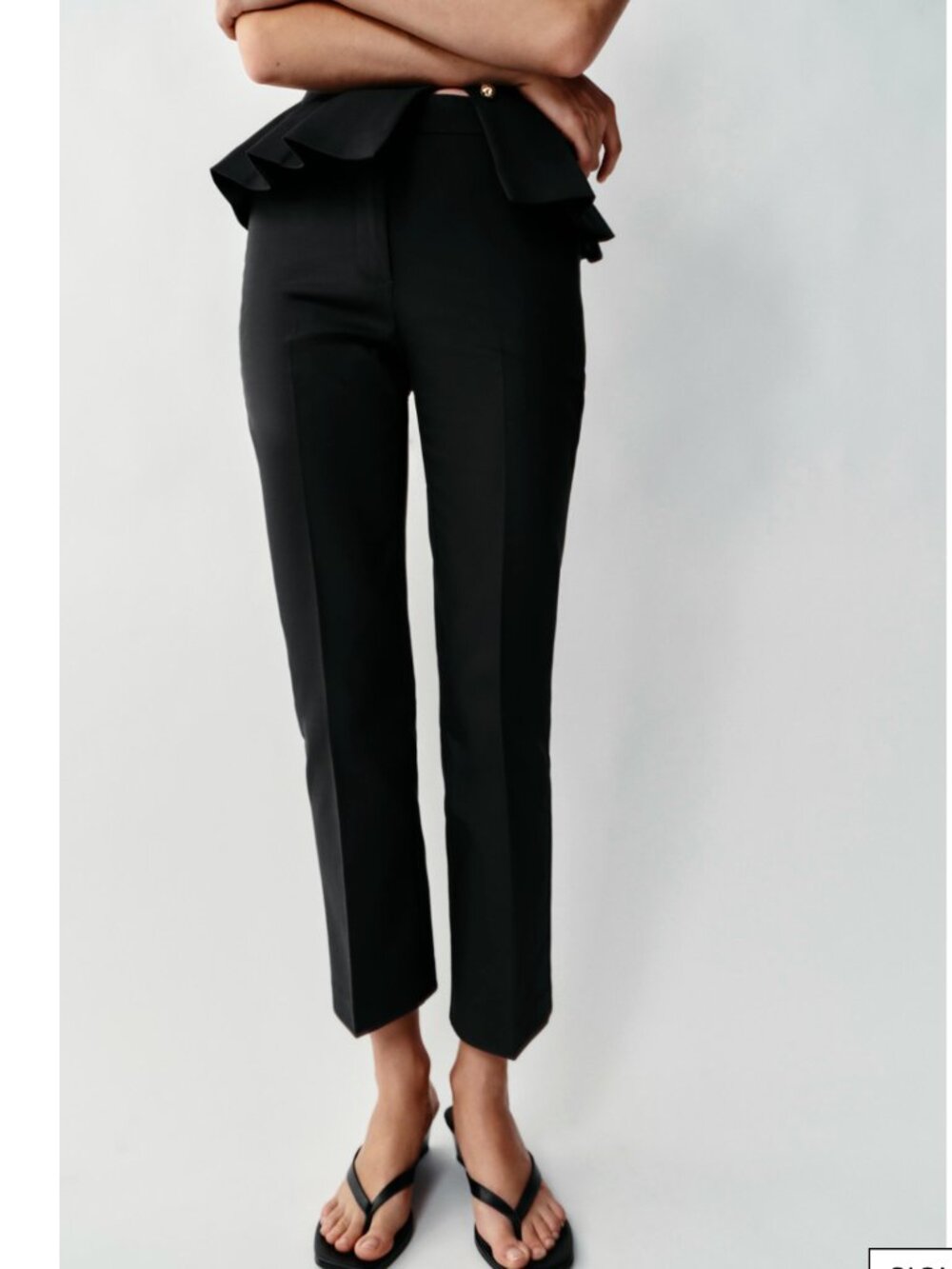 Zara Mini Flare Pants Brown size XS. NWT